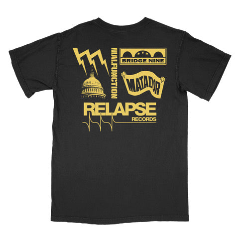 Yellow Roses Tee - Black